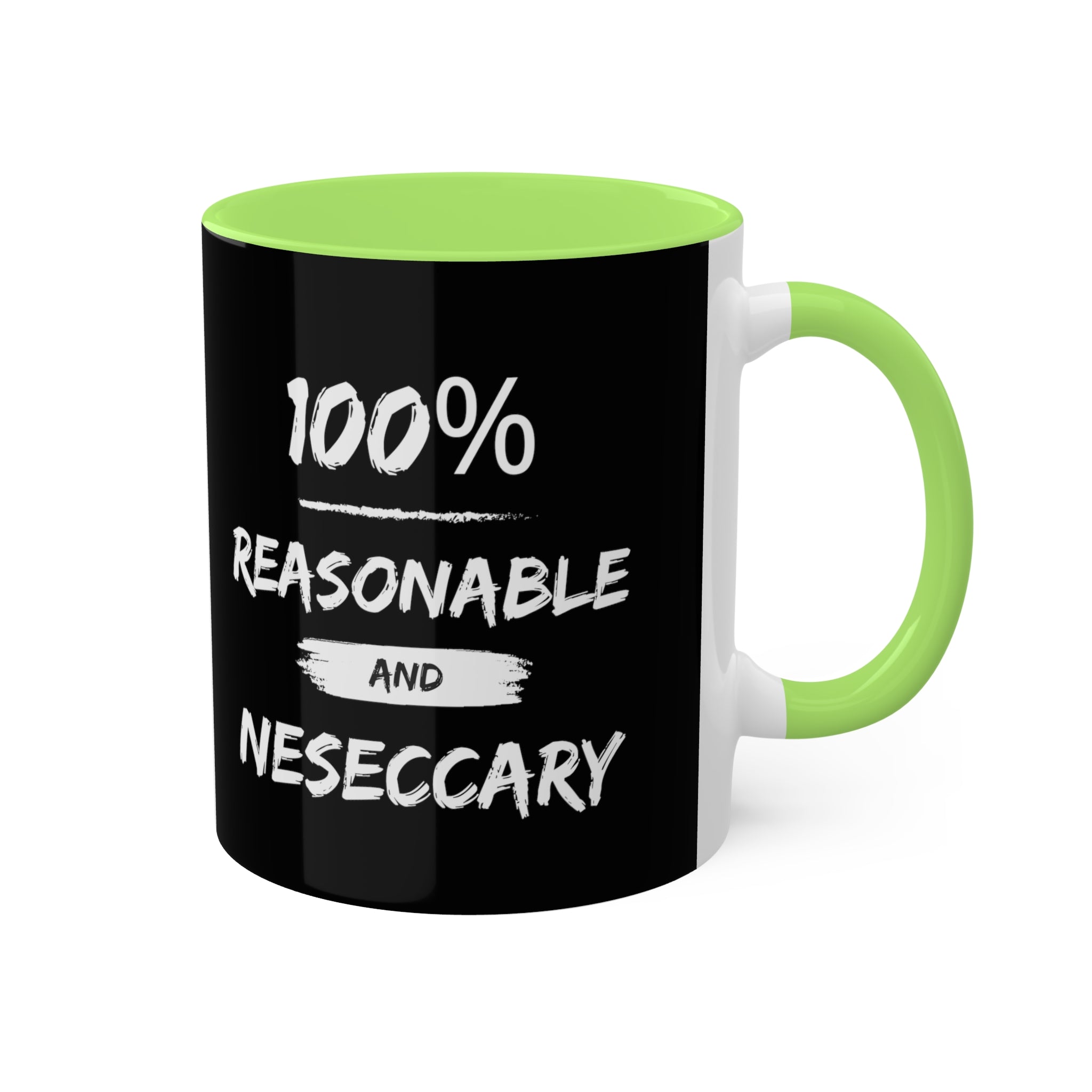 Reasonable & Necessary Colorful Mugs, 11oz - 12 colours