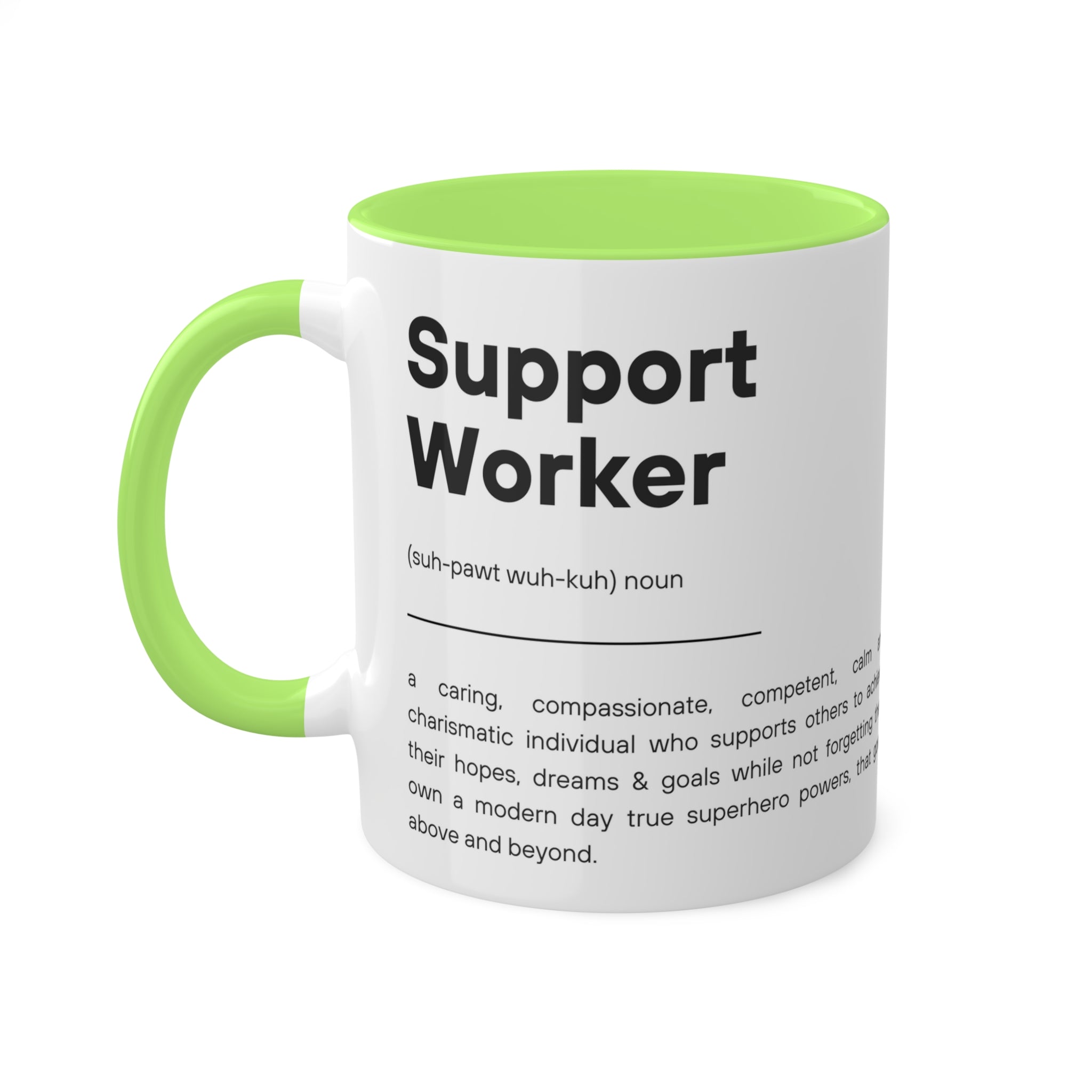 Support Worker Colorful Mugs, 11oz - 12 colours