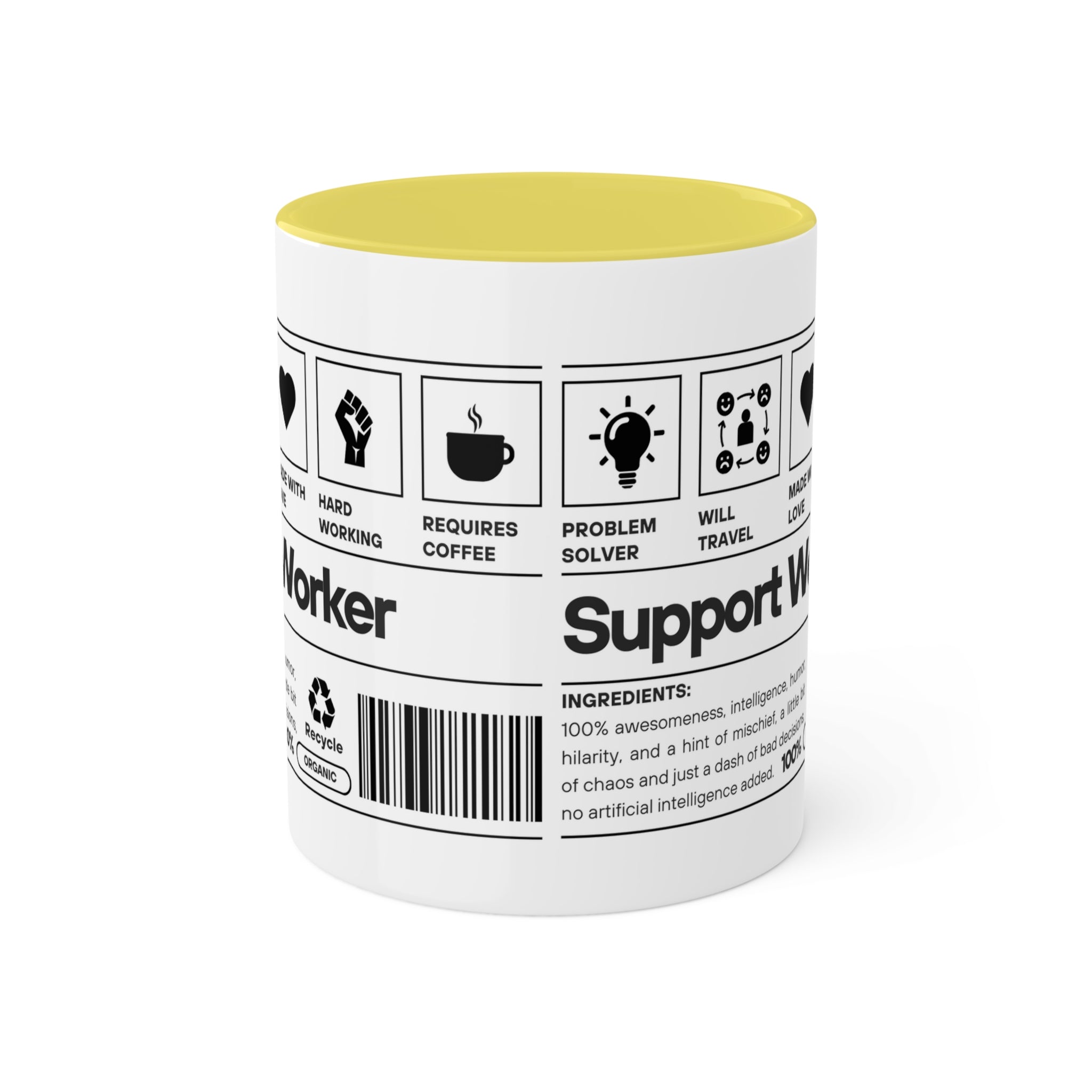 Support Worker Colorful Mugs, 11oz - 12 colours