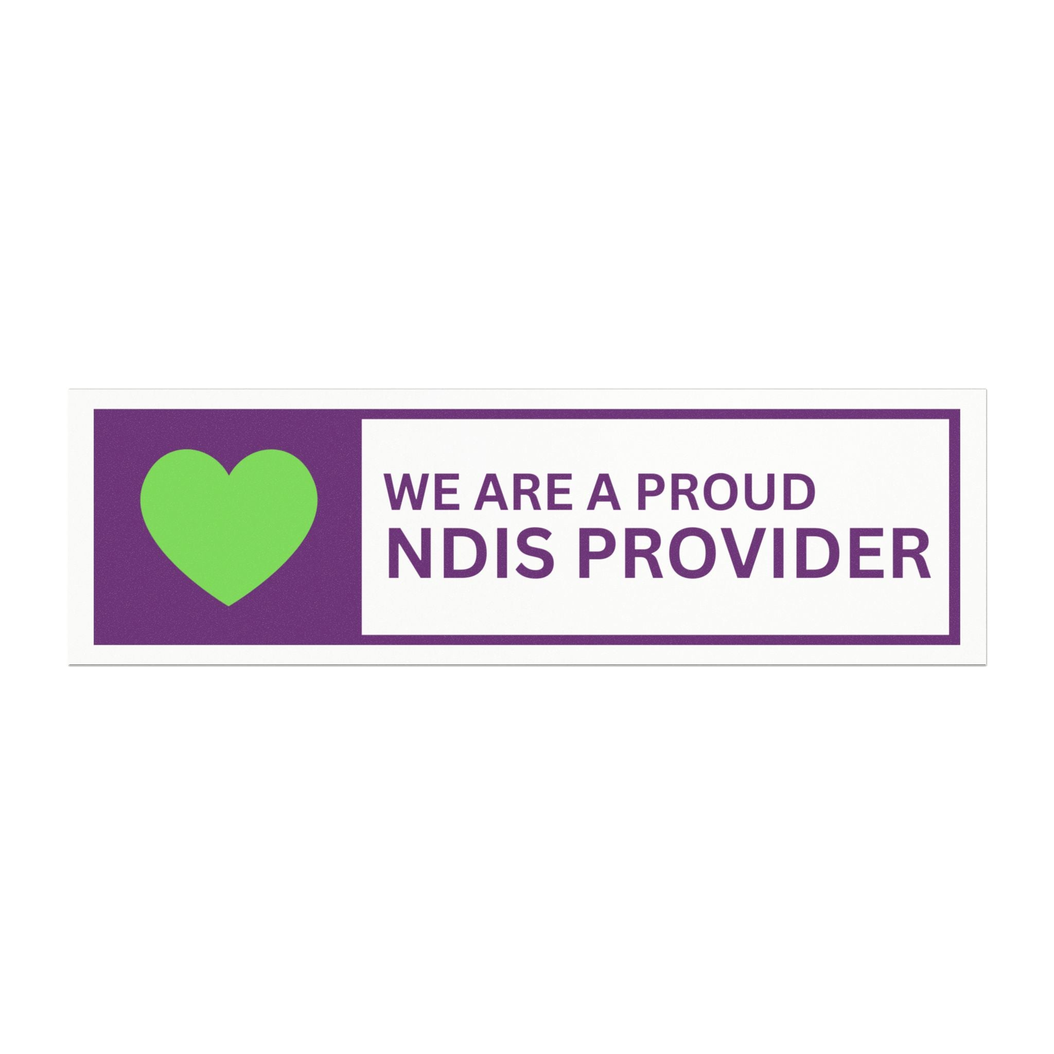 NDIS Provider Car Magnet - (25cm x 7.62cm)