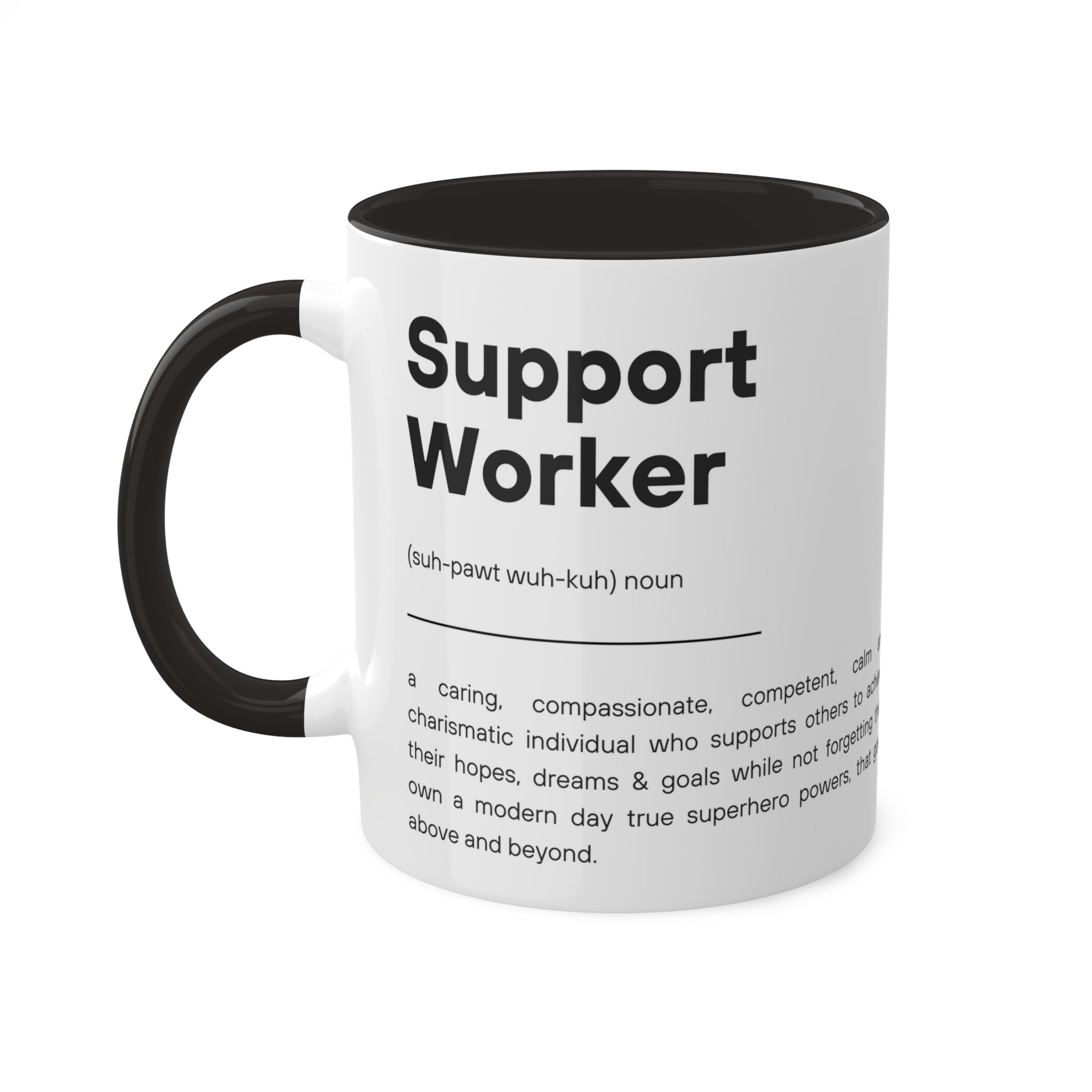 Support Worker Colorful Mugs, 11oz - 12 colours