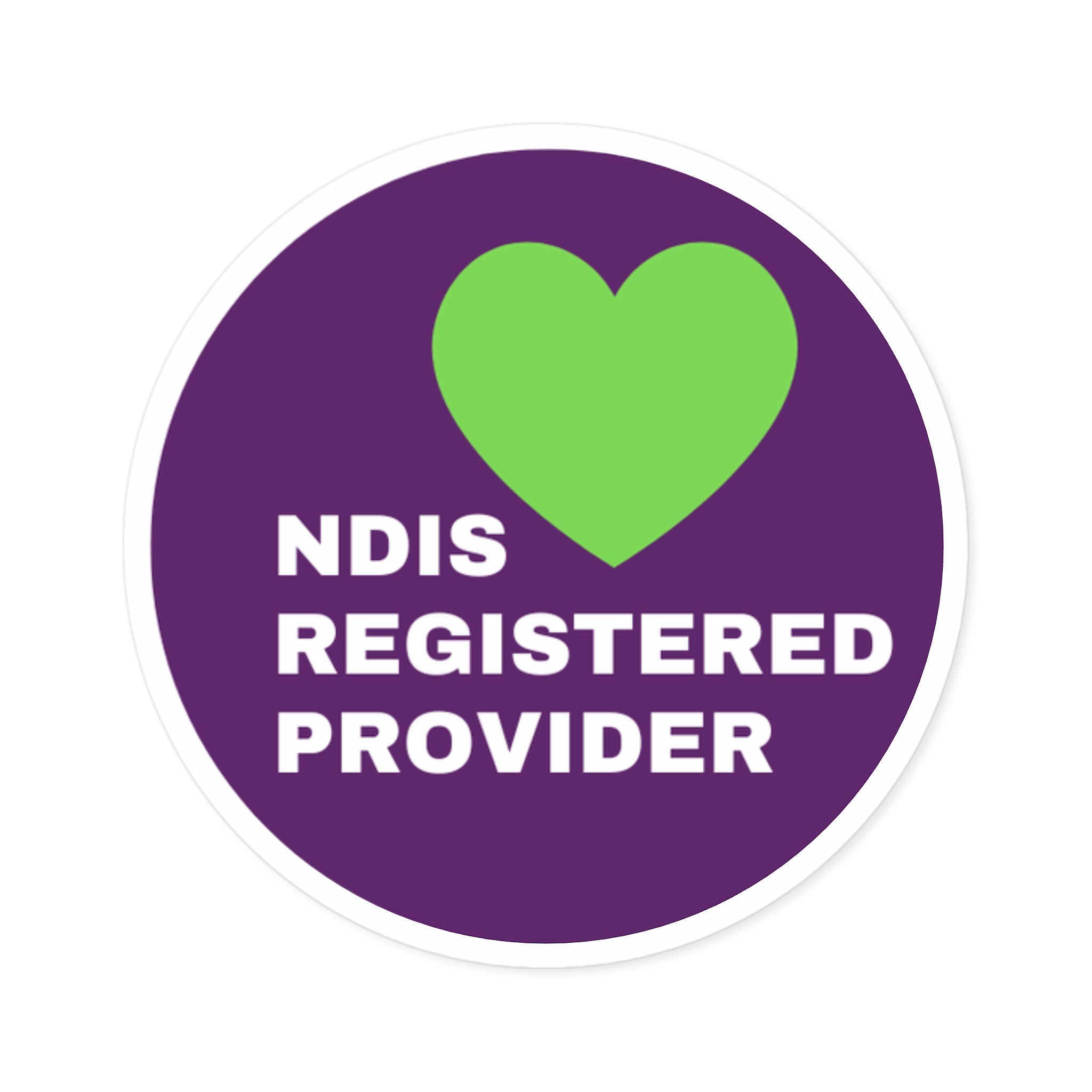 NDIS Provider Round Stickers - 5 sizes