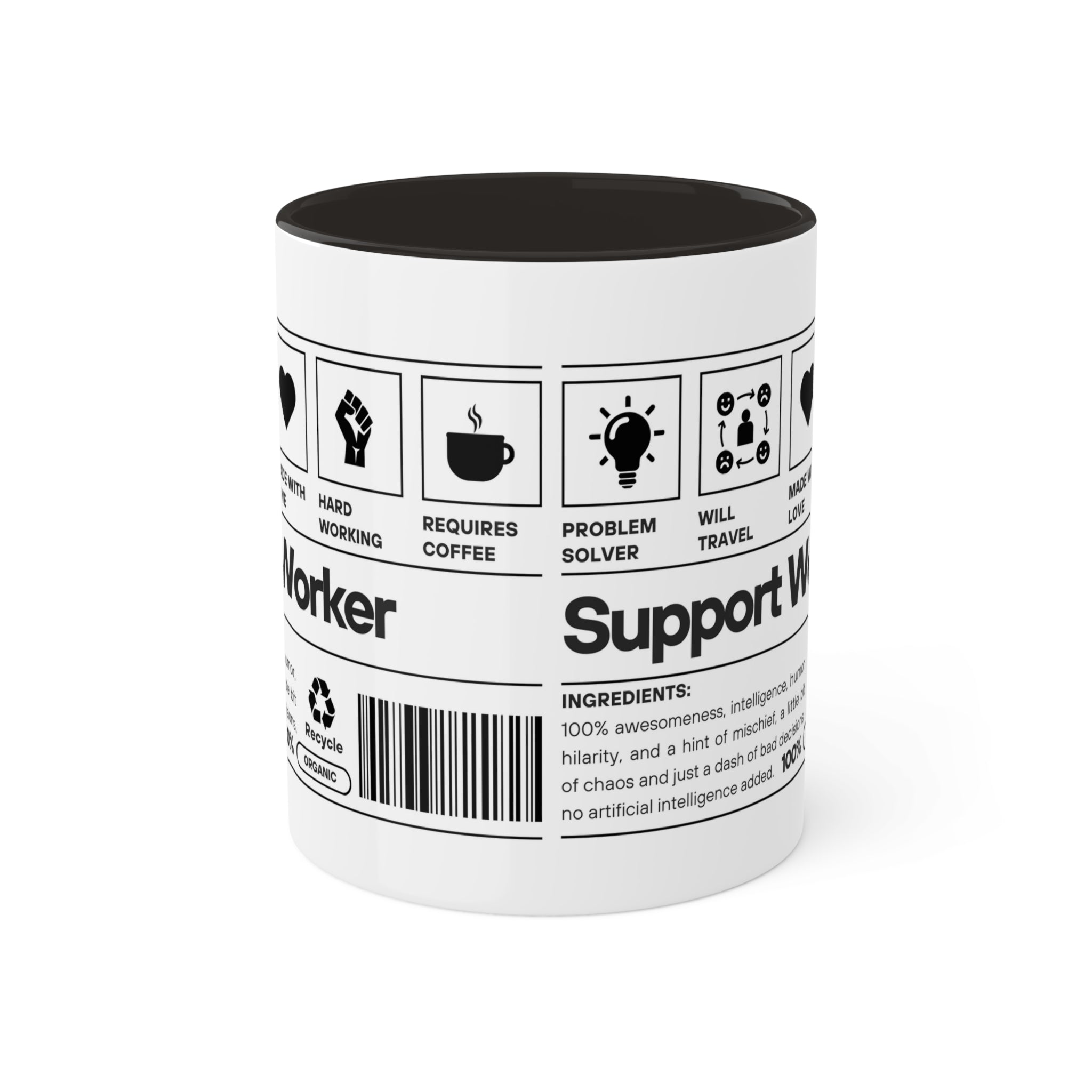 Support Worker Colorful Mugs, 11oz - 12 colours