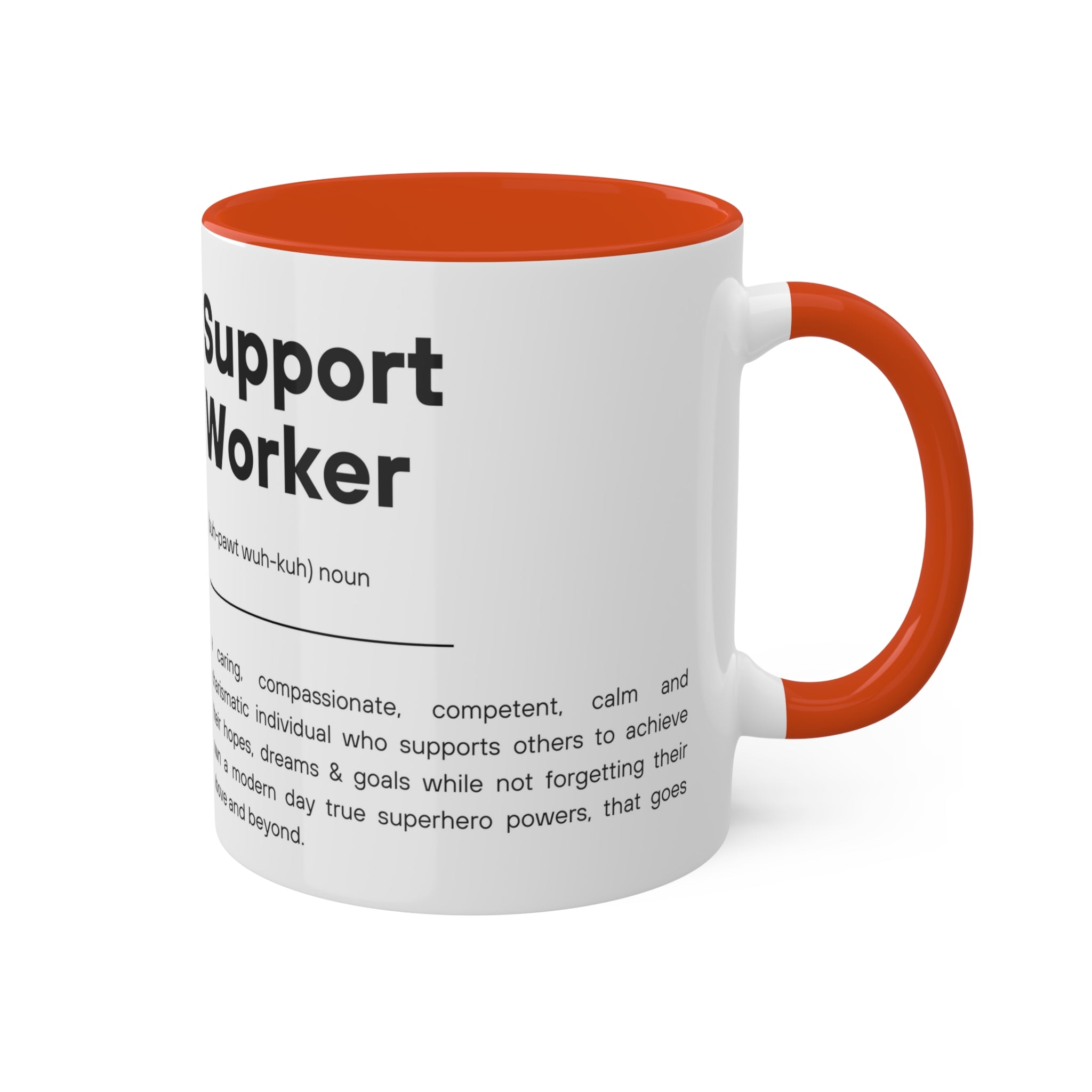 Support Worker Colorful Mugs, 11oz - 12 colours