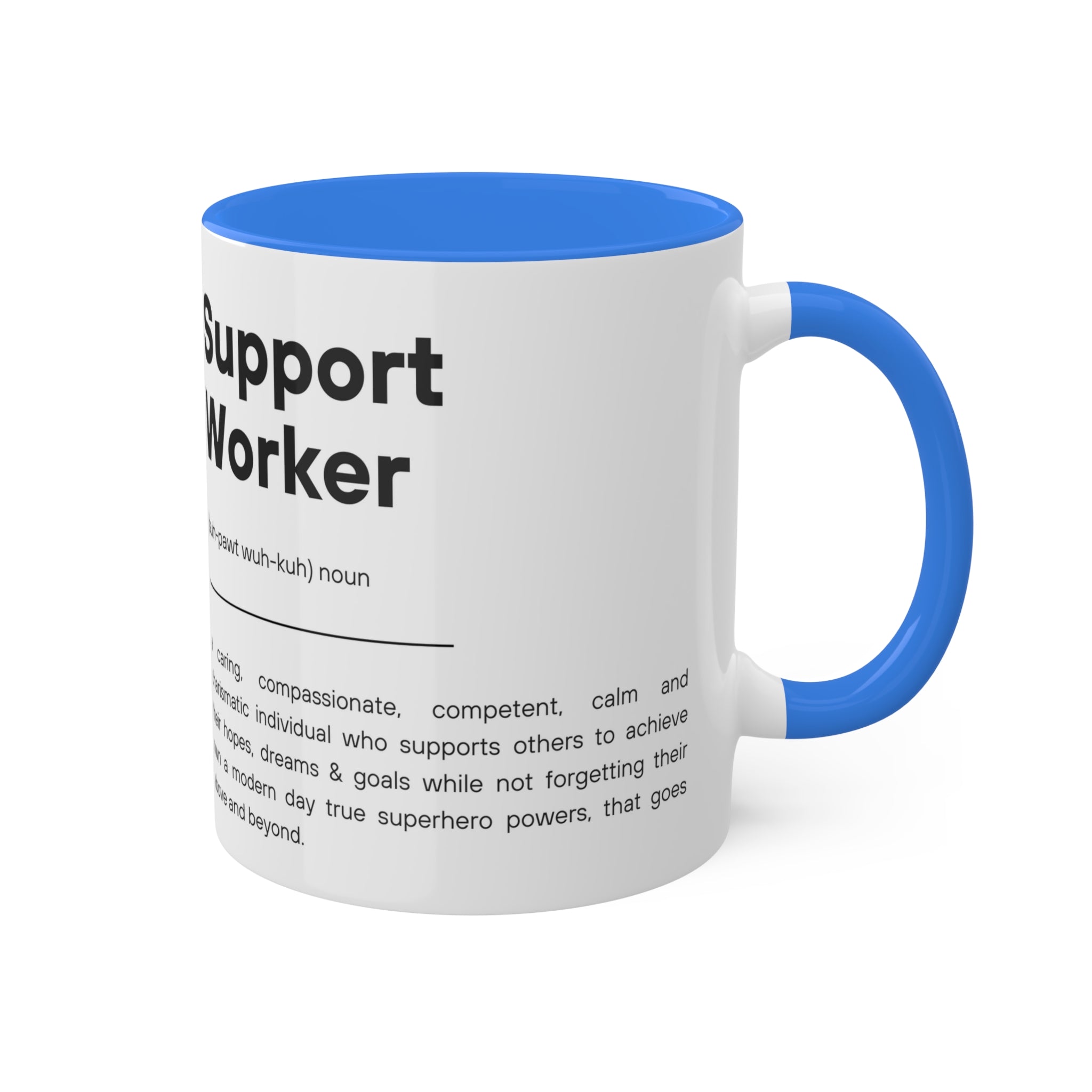 Support Worker Colorful Mugs, 11oz - 12 colours