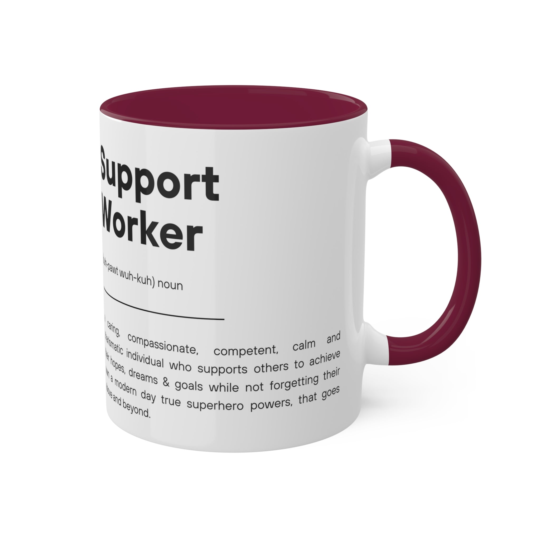 Support Worker Colorful Mugs, 11oz - 12 colours