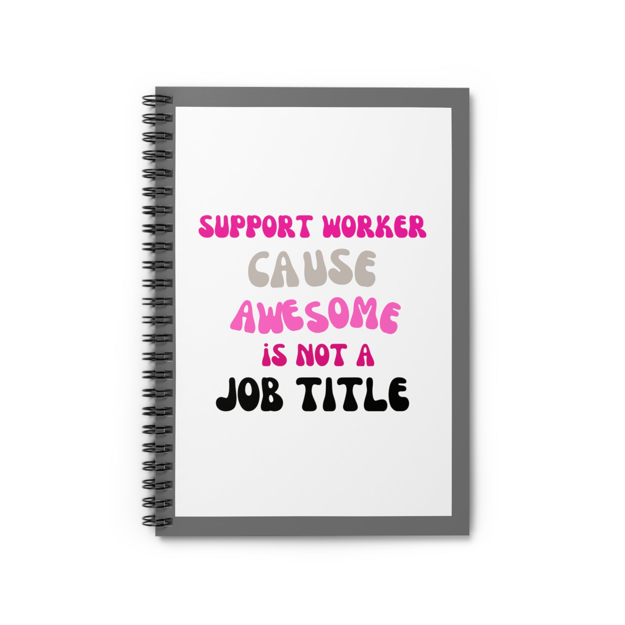 Awesome Not A Title Spiral Notebook - Ruled Line