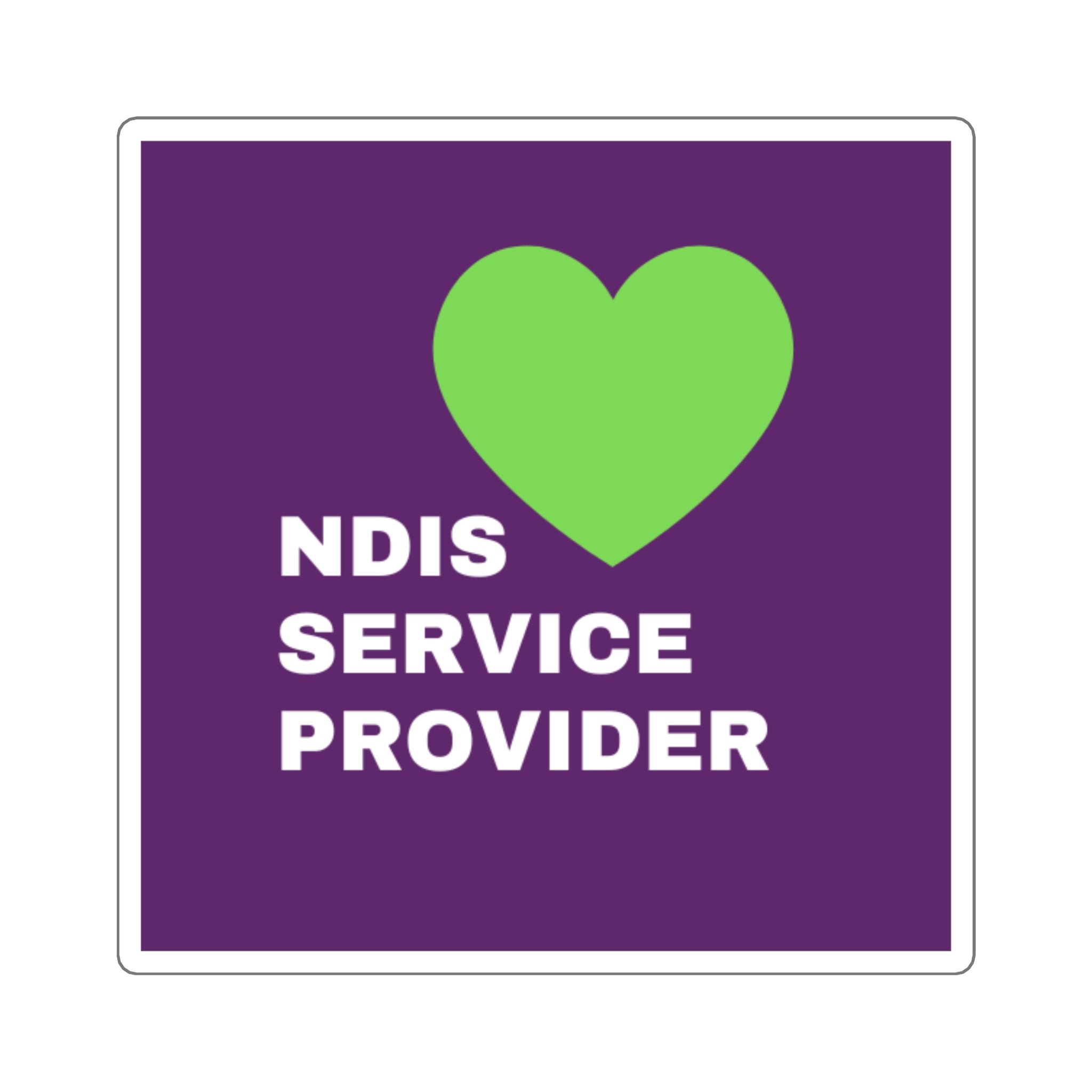 NDIS Provider Square Stickers - 4 sizes