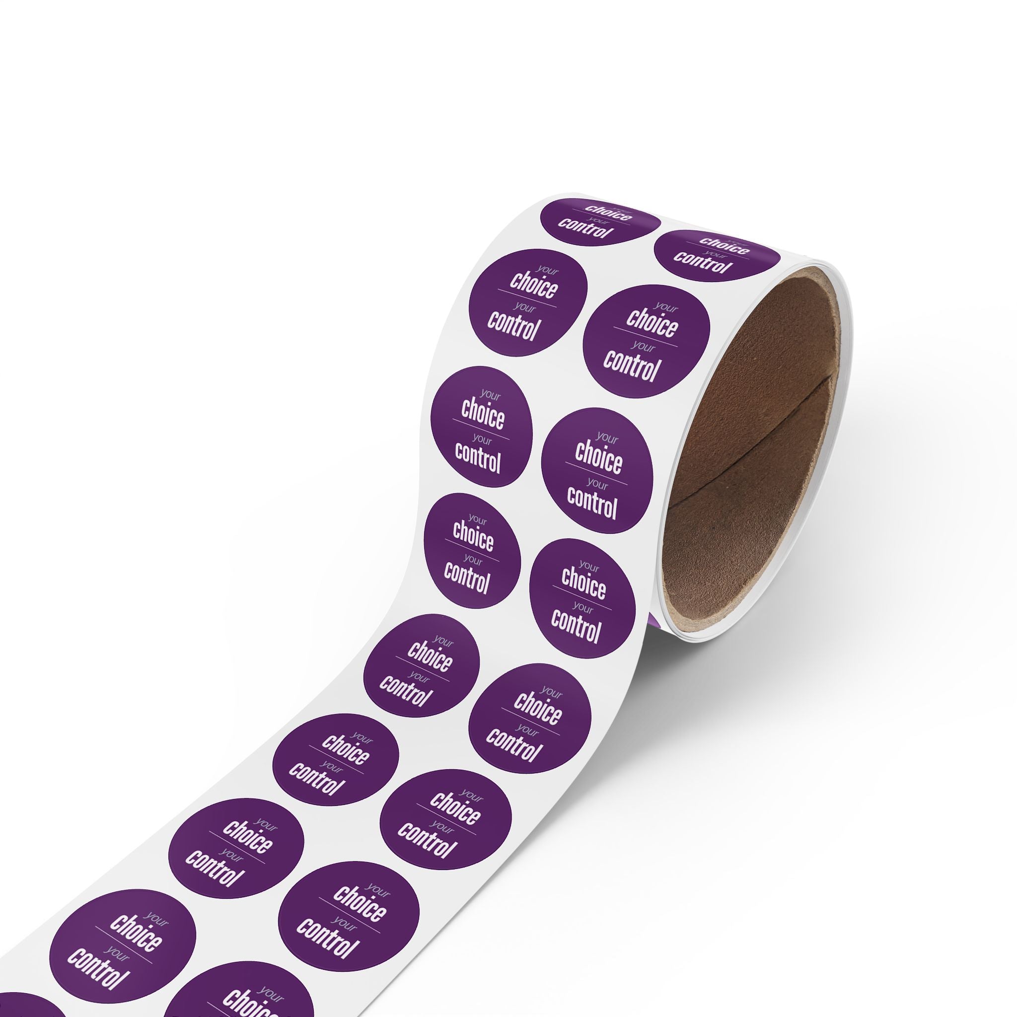 NDIS Provider Round Sticker Rolls for participants stationary - 2 sizes