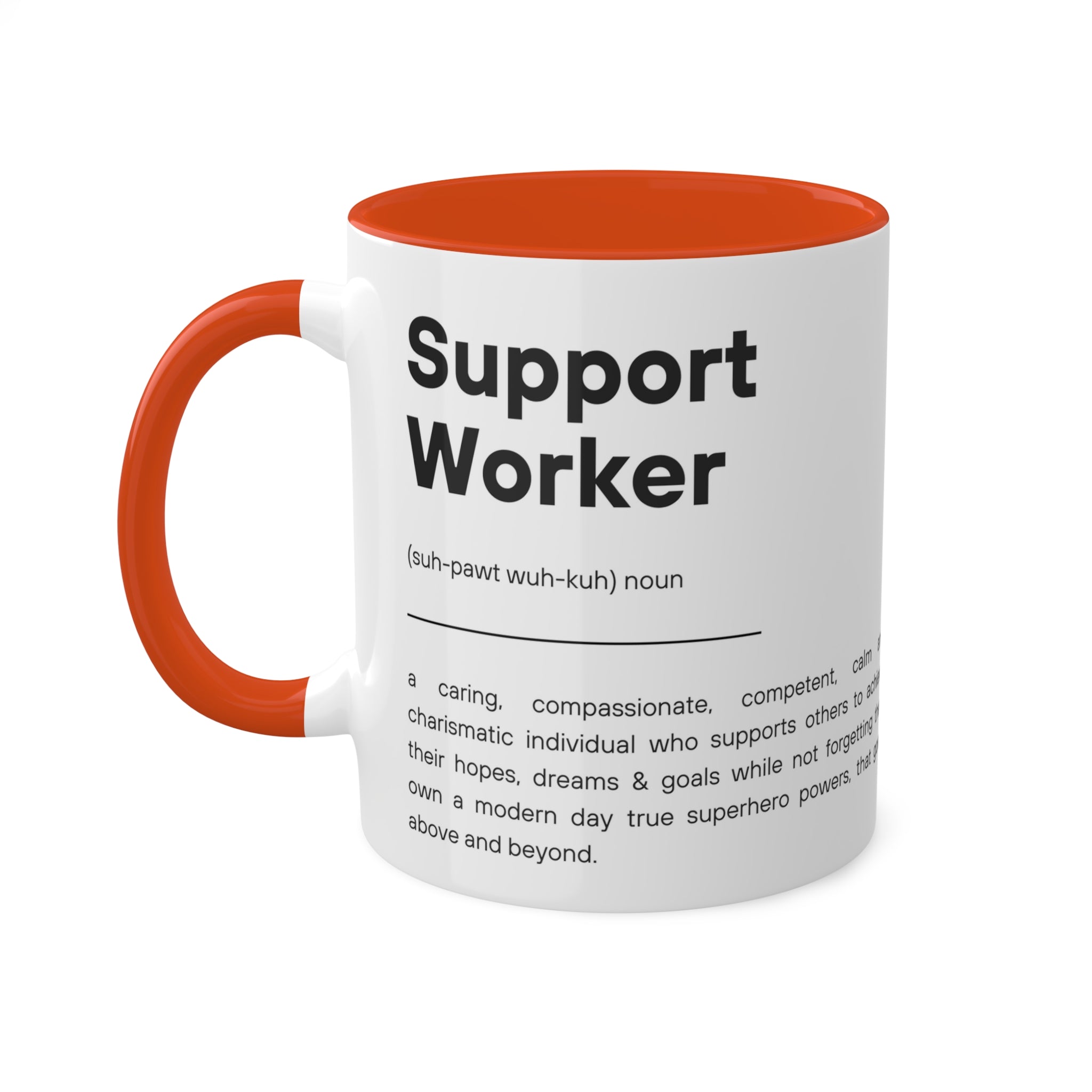 Support Worker Colorful Mugs, 11oz - 12 colours