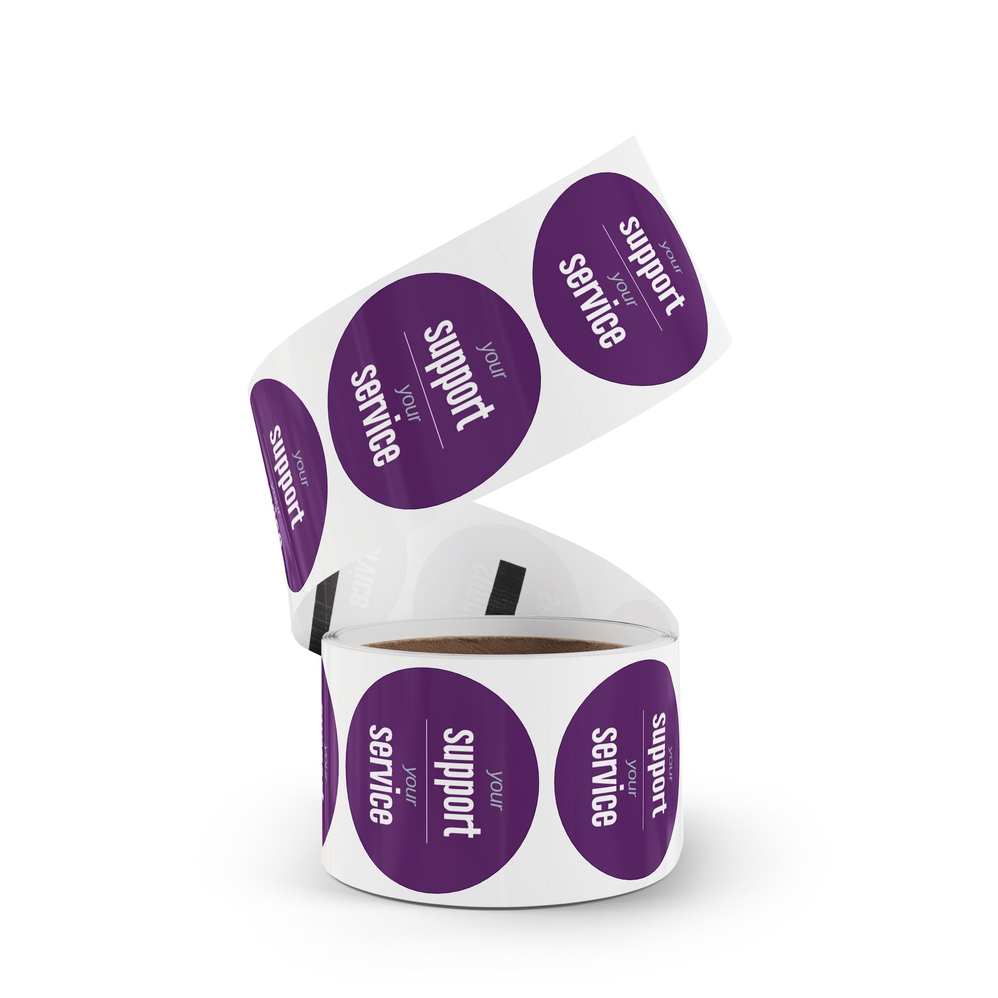 NDIS Provider Round Sticker Rolls for participants stationary - 2 sizes