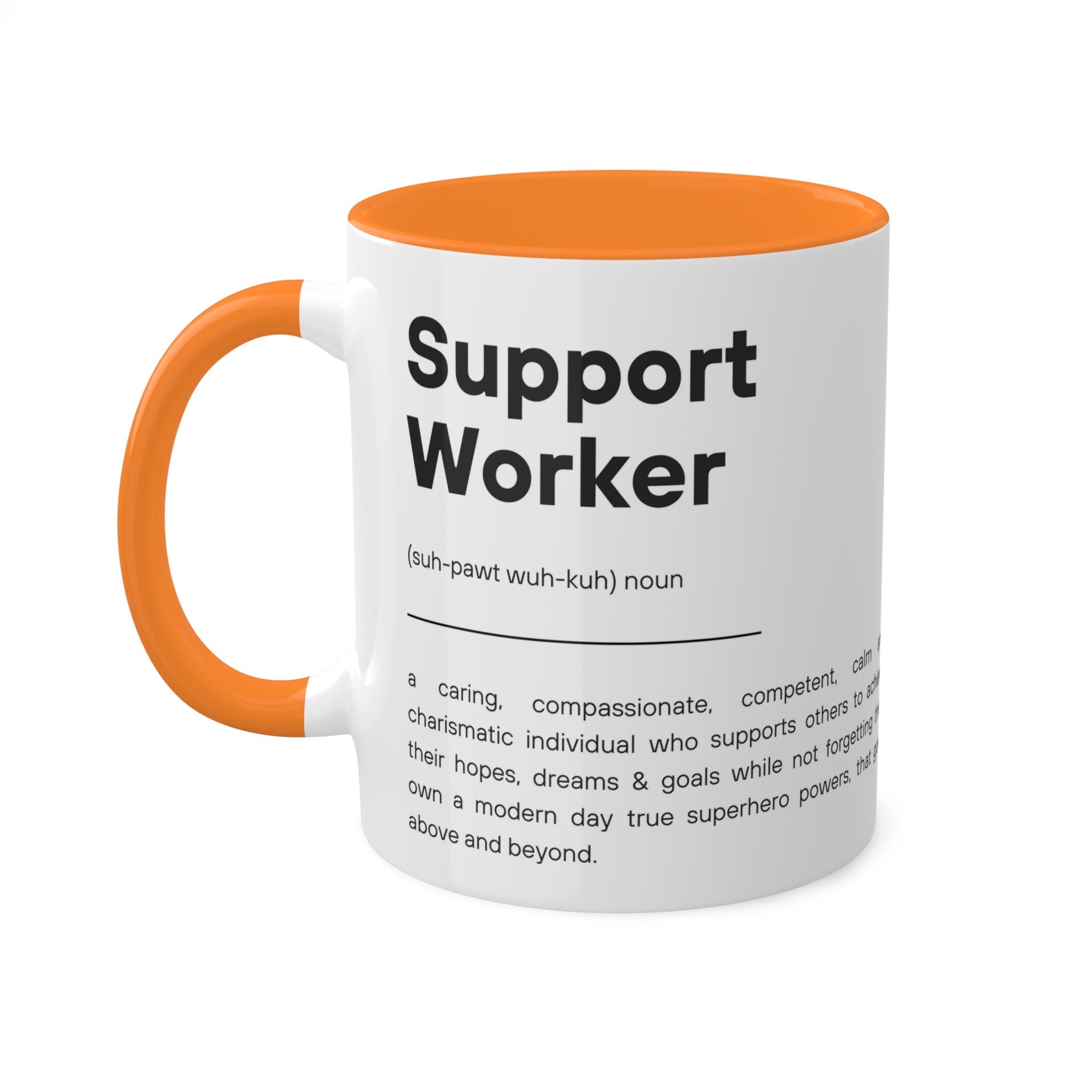 Support Worker Colorful Mugs, 11oz - 12 colours