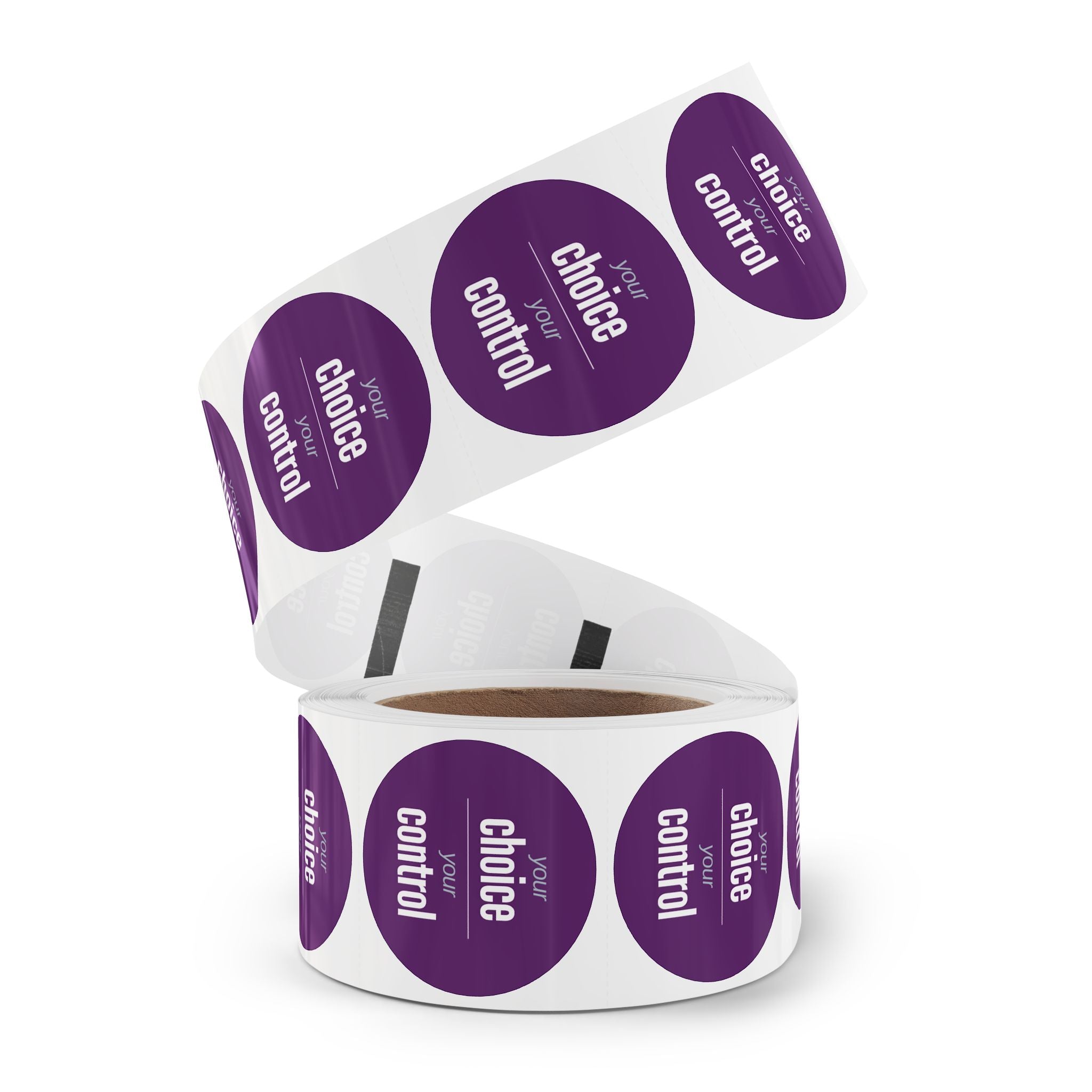 NDIS Provider Round Sticker Rolls for participants stationary - 2 sizes