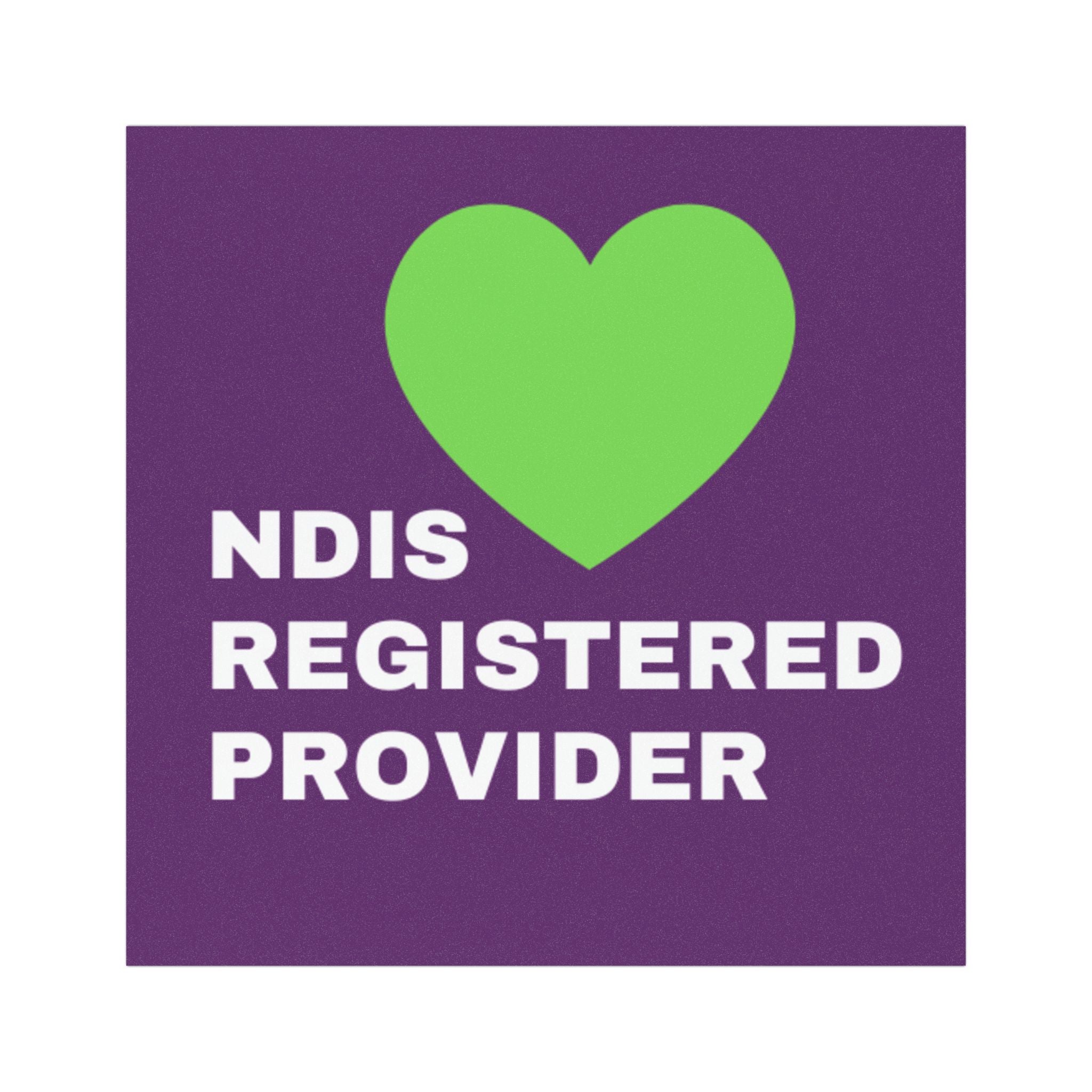 NDIS Provider Car Magnet - (12.7cm x 12.7cm)