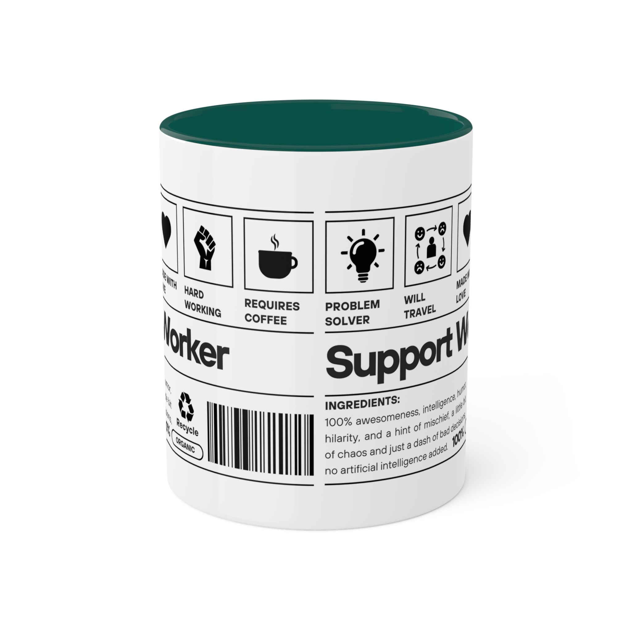 Support Worker Colorful Mugs, 11oz - 12 colours