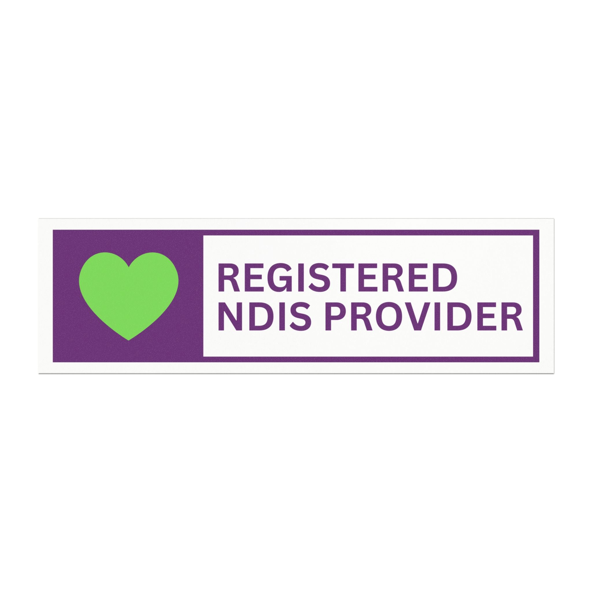 NDIS Provider Car Magnet - (25cm x 7.62cm)