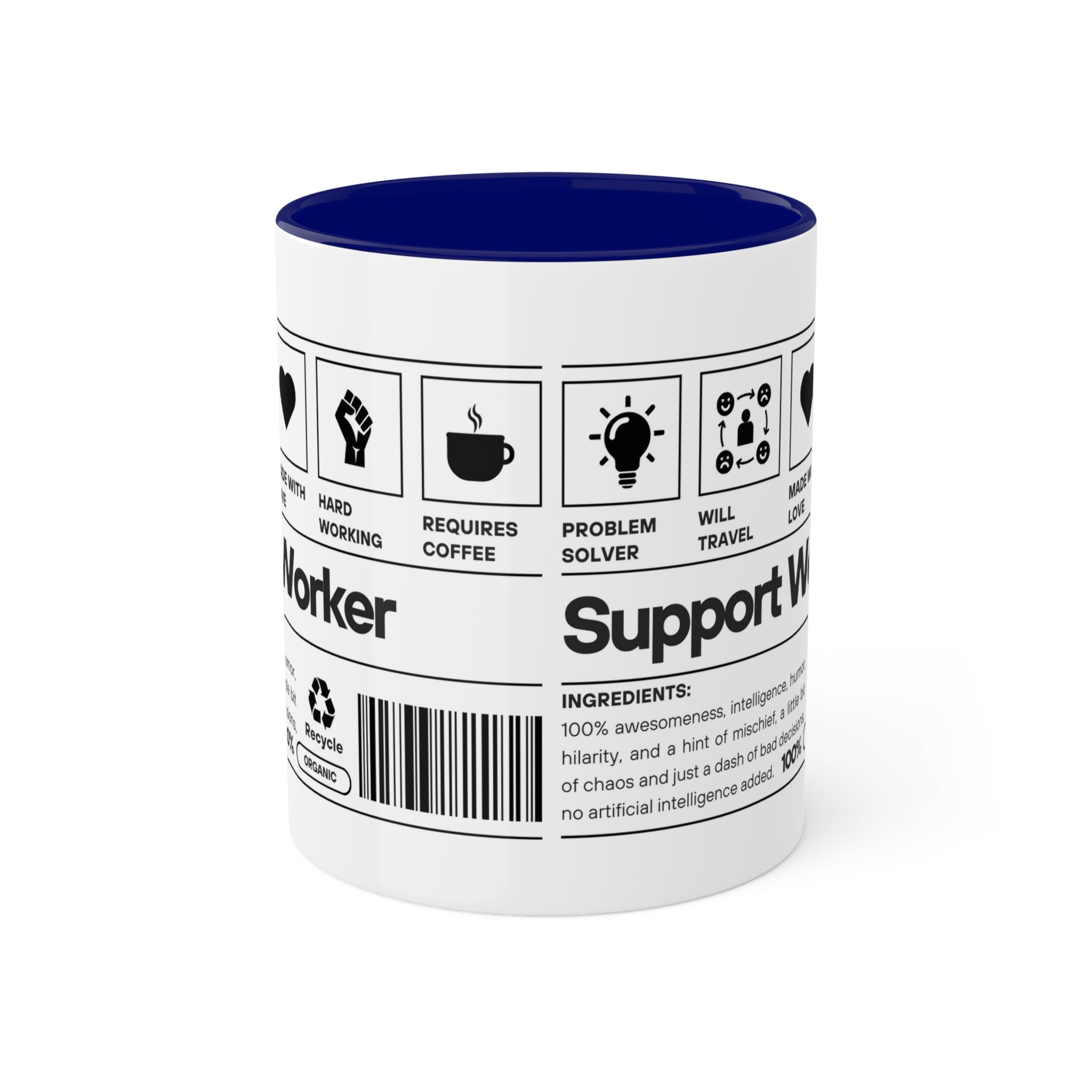 Support Worker Colorful Mugs, 11oz - 12 colours