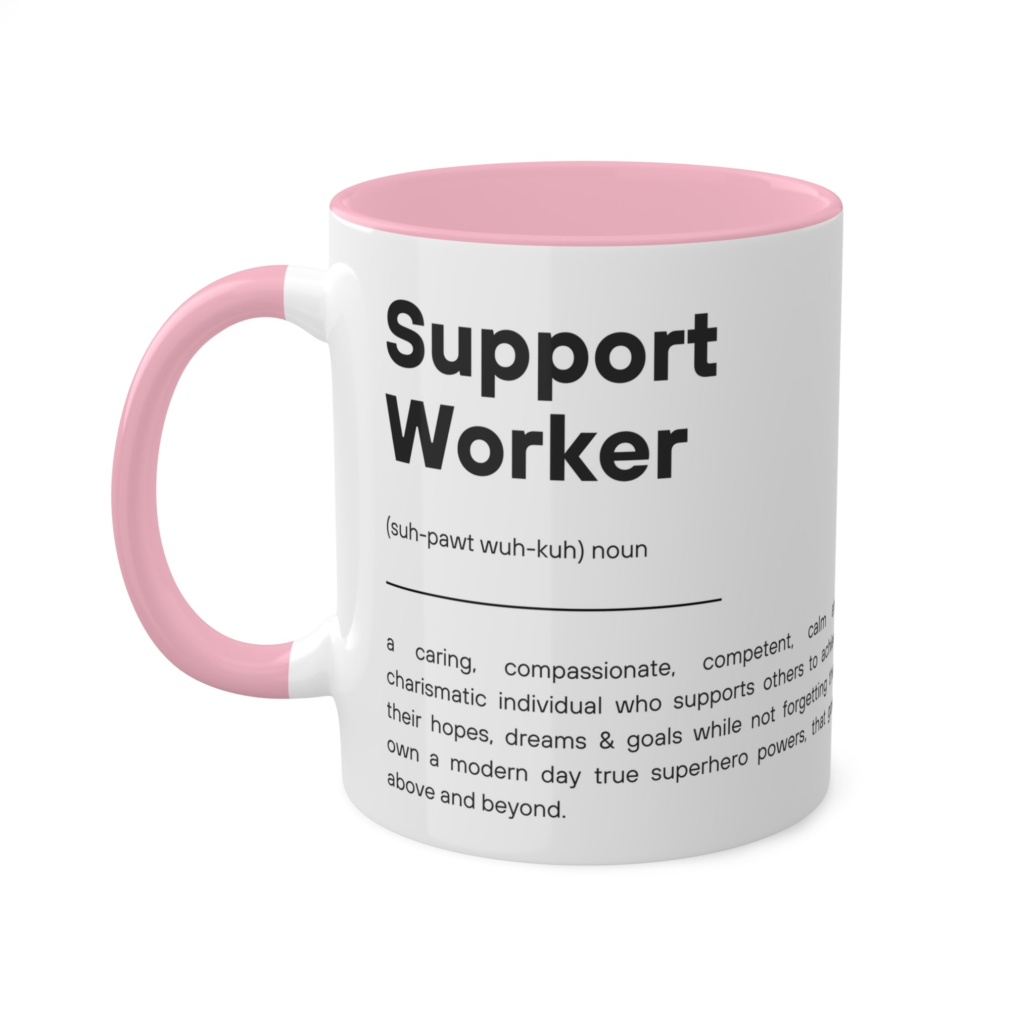 Support Worker Colorful Mugs, 11oz - 12 colours