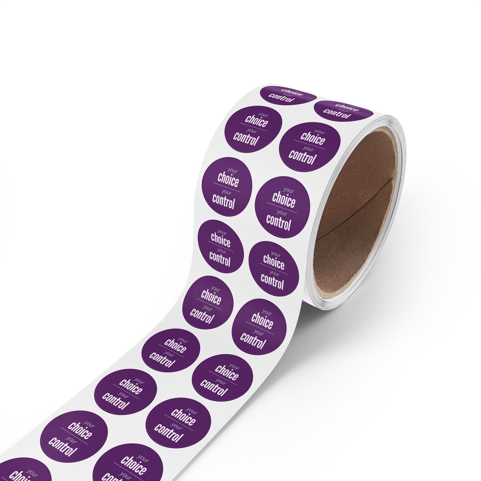 NDIS Provider Round Sticker Rolls for participants stationary - 2 sizes