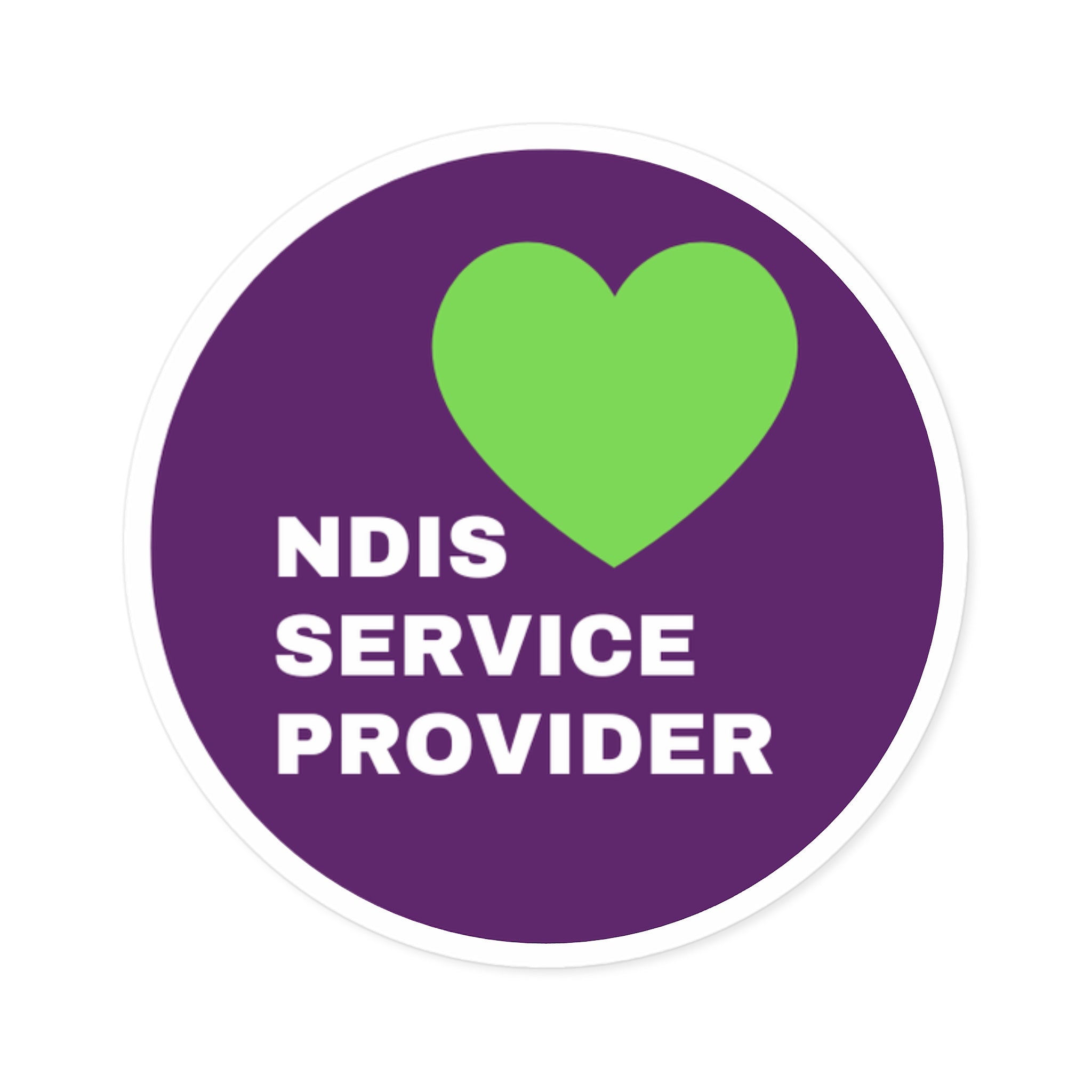 NDIS Provider Round Stickers - 5 sizes