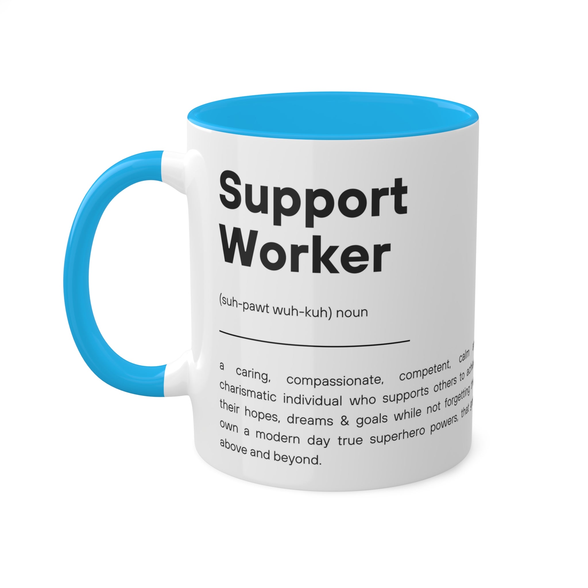 Support Worker Colorful Mugs, 11oz - 12 colours