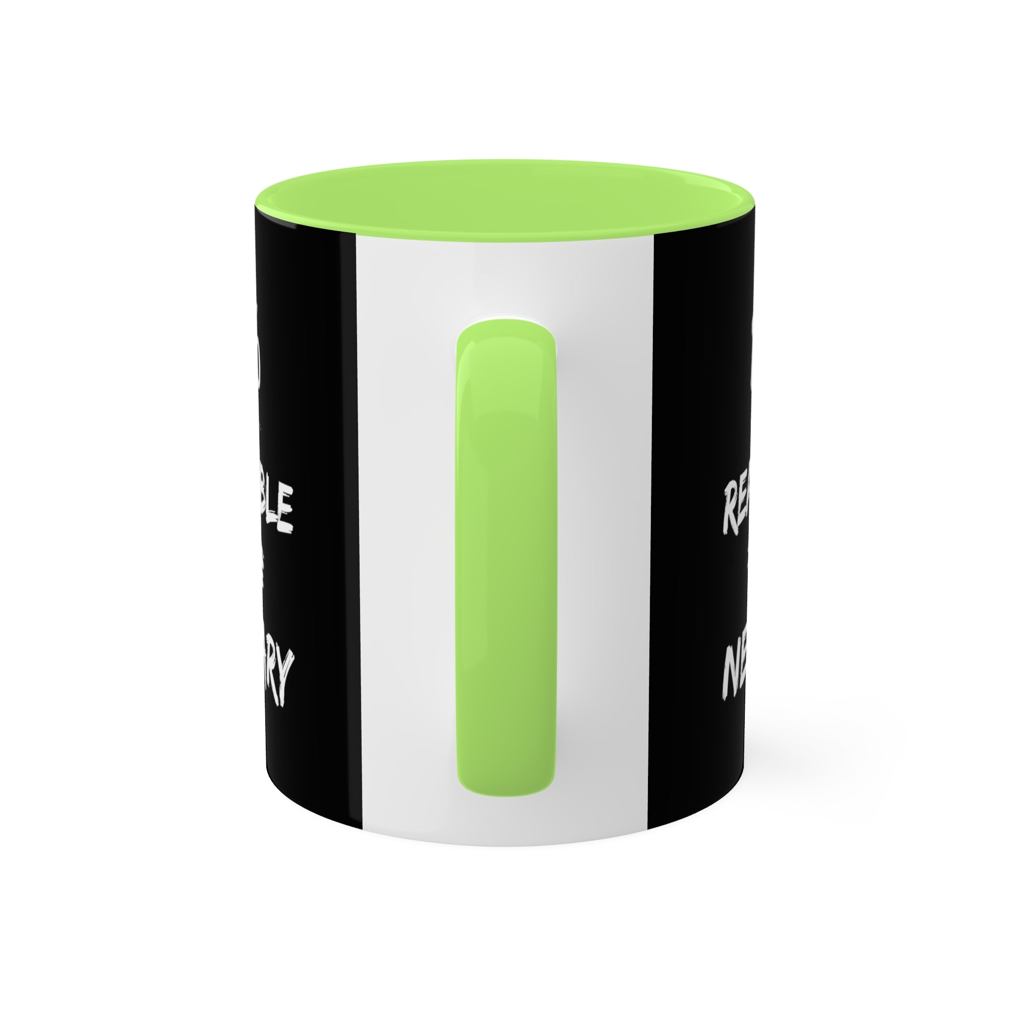 Reasonable & Necessary Colorful Mugs, 11oz - 12 colours