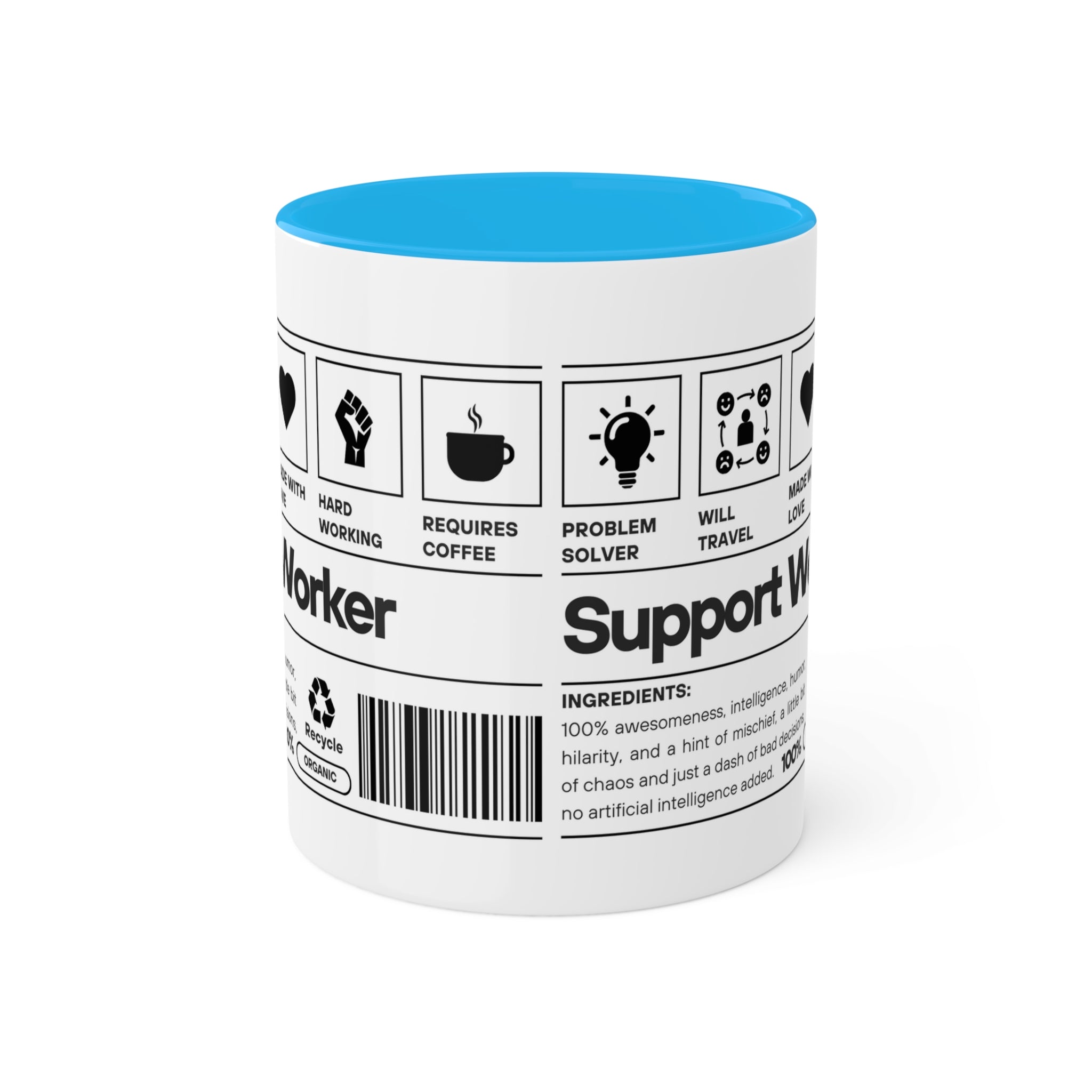 Support Worker Colorful Mugs, 11oz - 12 colours