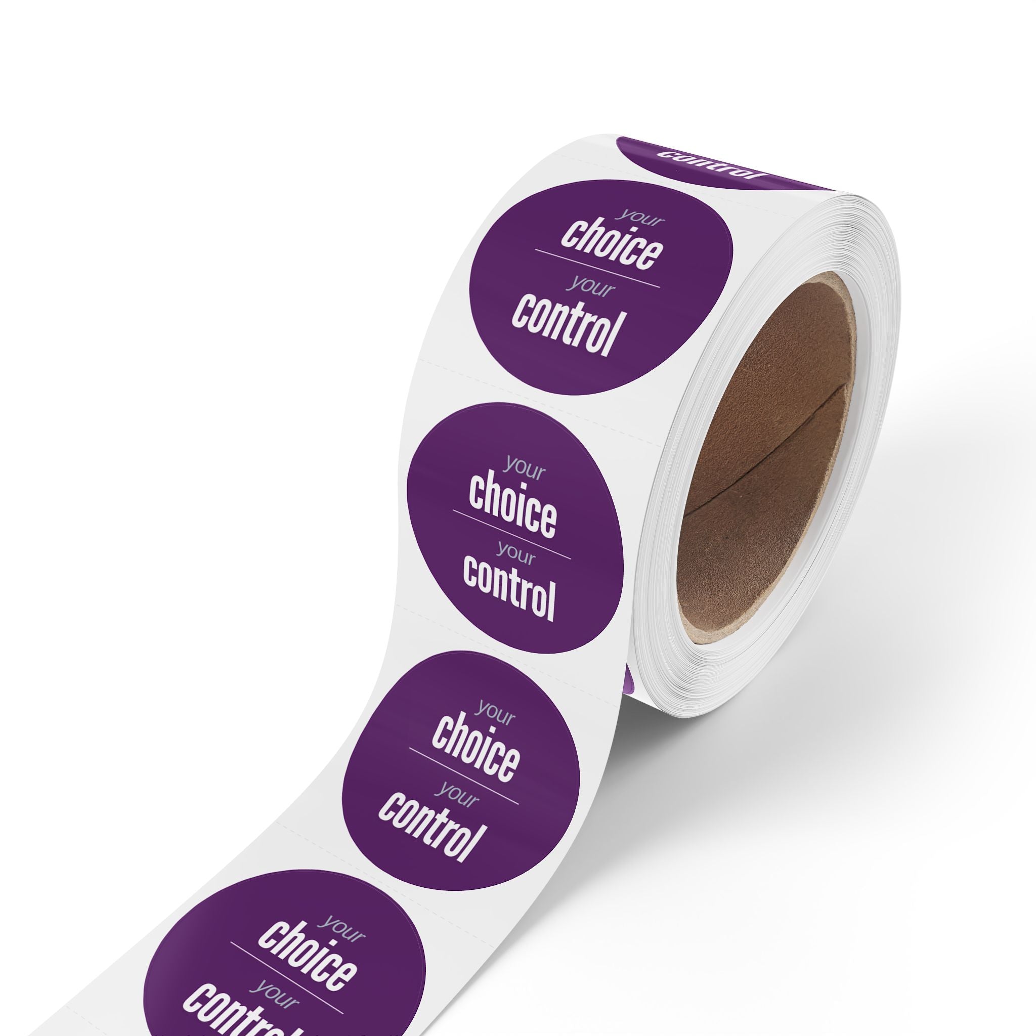 NDIS Provider Round Sticker Rolls for participants stationary - 2 sizes