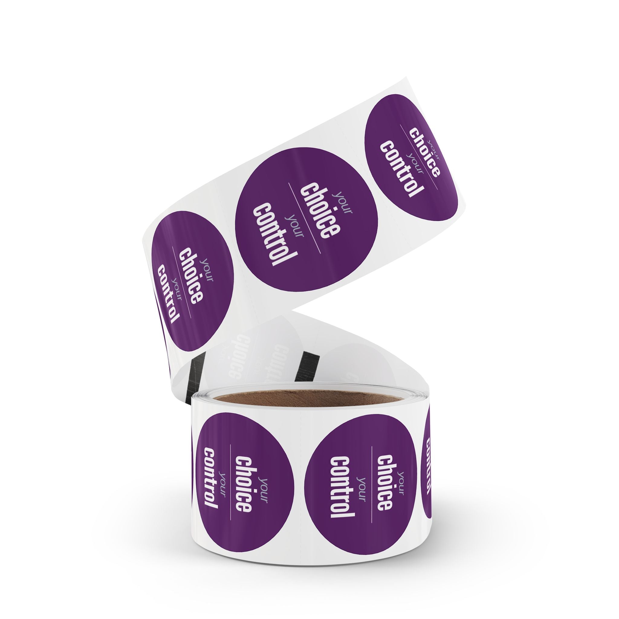 NDIS Provider Round Sticker Rolls for participants stationary - 2 sizes