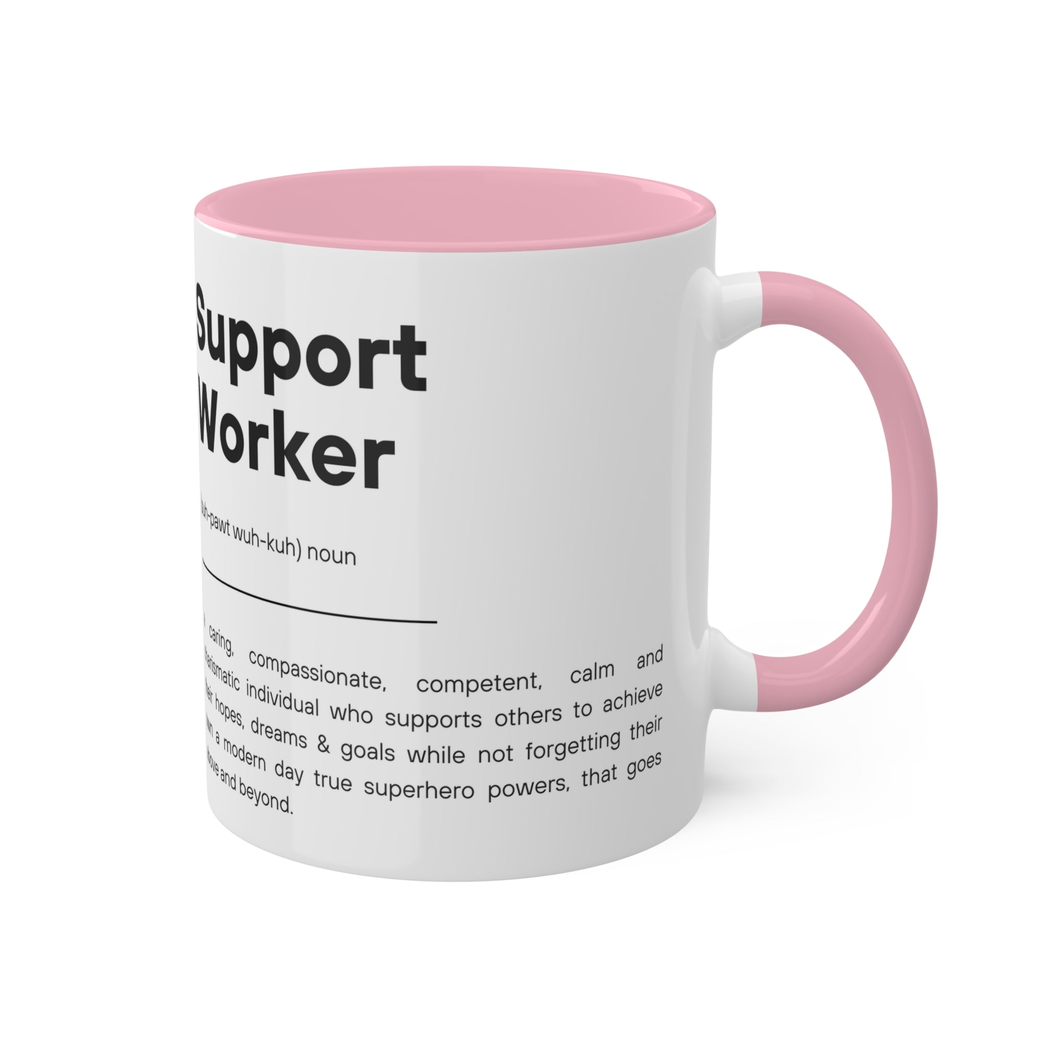 Support Worker Colorful Mugs, 11oz - 12 colours