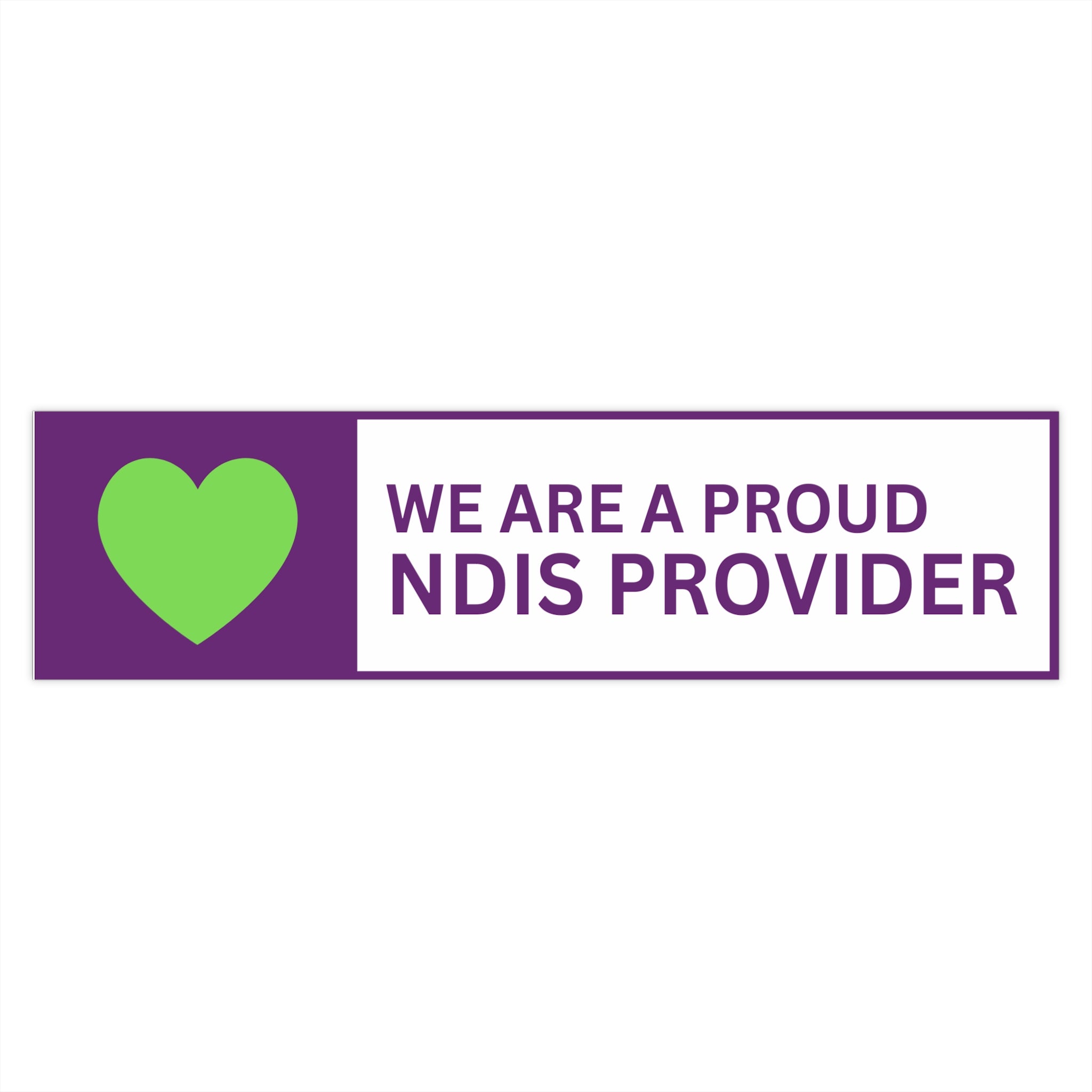 NDIS Provider Sticker - (38cm x 9.5cm)